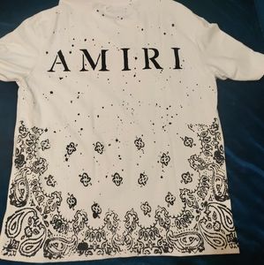Amiri t shirt bandana pattern